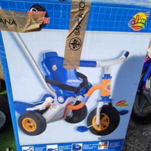 triciclo blu arancione