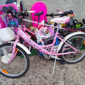 bici 20 pollici rosa